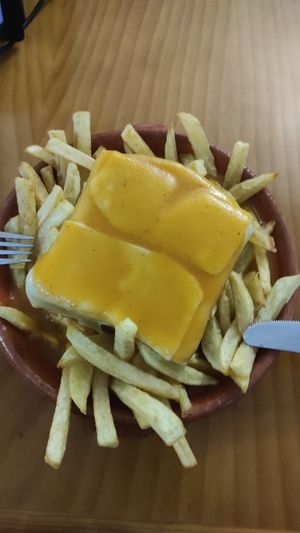 Vegan Francesinha  at Francesinha em Casa in Portimao