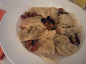 ravioli at Die Möhre in Bad Waldsee
