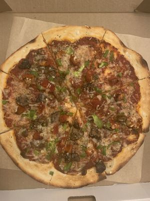 All dresse at Chez Zac Pizzeria in Montreal