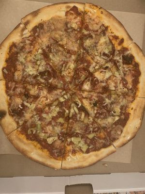 Lisa Simpson at Chez Zac Pizzeria in Montreal