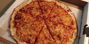 Basic cheese at Chez Zac Pizzeria in Montreal