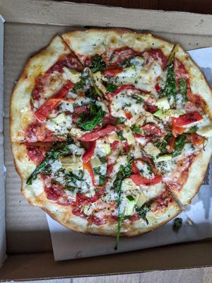 Penny Lane at Chez Zac Pizzeria in Montreal