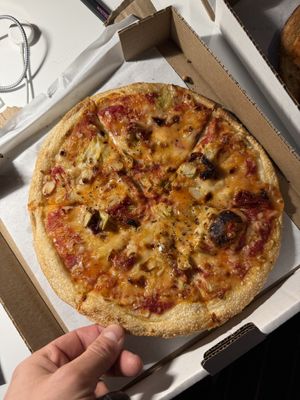 10” size  at Chez Zac Pizzeria in Montreal