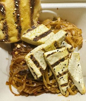 $25 Pad Thai with tofu  at Wasabi Sushi Bar in Whitefish