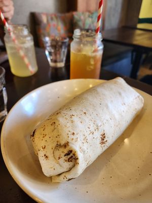 Vegan burrito at Freshie Mex in Freshwater