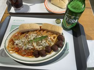 Spaghetti with meatballs  at Breaghetti Itaewon in Seoul
