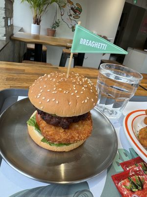 Their best burger   at Breaghetti Itaewon in Seoul