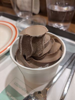 Choc soft serve at Breaghetti Itaewon in Seoul