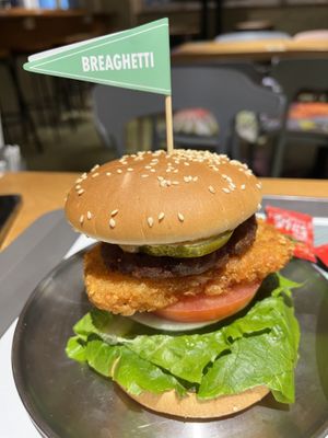Hash burger  at Breaghetti Itaewon in Seoul