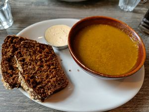 Vegetable soup (starter) at Castle Bistro in Londonderry