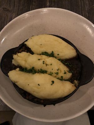 Lentil cottage pie   at Castle Bistro in Londonderry