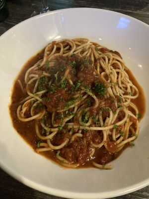 Sundried tomato linguine  at Castle Bistro in Londonderry