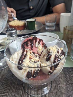 Ice cream sundae at Castle Bistro in Londonderry