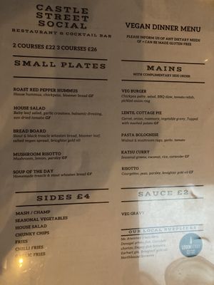   at Castle Bistro in Londonderry