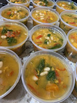 Sweet potato, Kale, and Canellini Soup at Nourishing Empowerment in Cypress