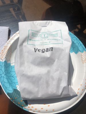 Vegan pasties  at Miners Pasties and IceCream in Munising