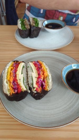 Sushi sandwiches at Green Kitchen in Sao Paulo