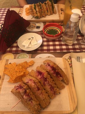 Hummus sandwich  at Resto Bar Taraca in Kotor