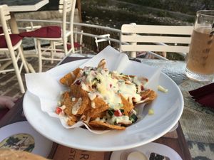 Vegetarian nachos  at Resto Bar Taraca in Kotor
