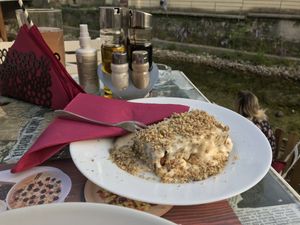 Vegan carrot cake at Resto Bar Taraca in Kotor