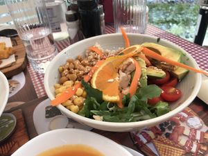 Buddha bowl at Resto Bar Taraca in Kotor