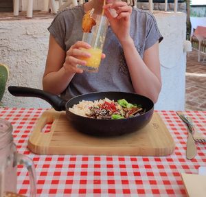 Vegan Teriyaki at Resto Bar Taraca in Kotor