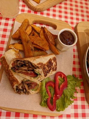 Vegan Gyros  at Resto Bar Taraca in Kotor