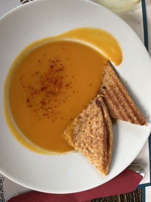 Sweet potato soup  at Resto Bar Taraca in Kotor