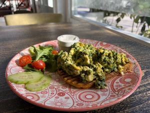 Healthy Vegetarian Breakfast at Resto Bar Taraca in Kotor