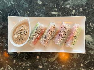 Vietnamese Rolls at Resto Bar Taraca in Kotor
