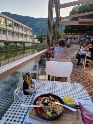 Terayaki vegetable dish at Resto Bar Taraca in Kotor