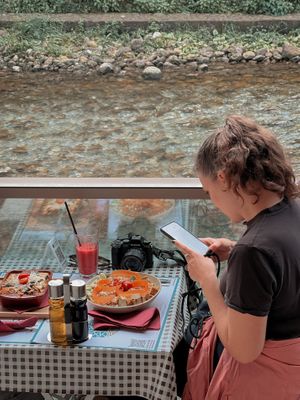 Lunch time at Resto Bar Taraca. Try our Vegetarian Lasagna & Buddha Bowl next time you're around! at Resto Bar Taraca in Kotor