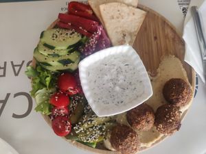 There was more bread then in this pic at Resto Bar Taraca in Kotor