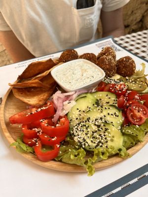 Falafel plate   at Resto Bar Taraca in Kotor