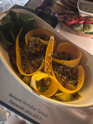 Buddha bowl at Resto Bar Taraca in Kotor