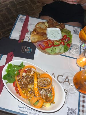 Buddha bowl and Falafel at Resto Bar Taraca in Kotor