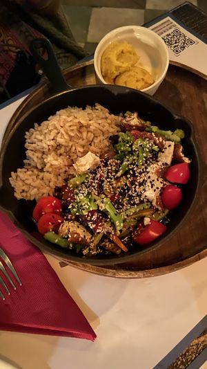 “vegan teriyaki"  at Resto Bar Taraca in Kotor