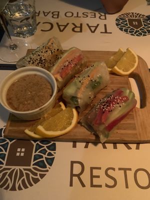 Summer Vietnamese rolls   at Resto Bar Taraca in Kotor