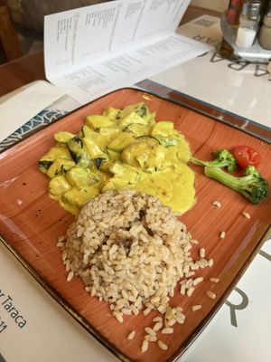 Vegan curry  at Resto Bar Taraca in Kotor