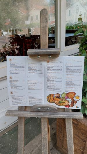 Menu outside of the restaurant at Resto Bar Taraca in Kotor