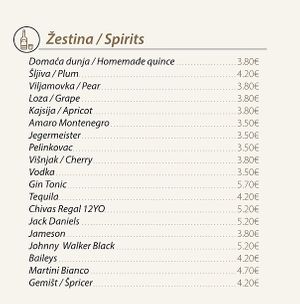  at Resto Bar Taraca in Kotor