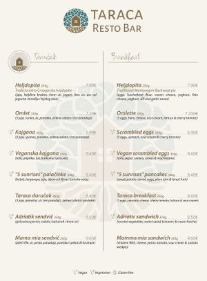  at Resto Bar Taraca in Kotor