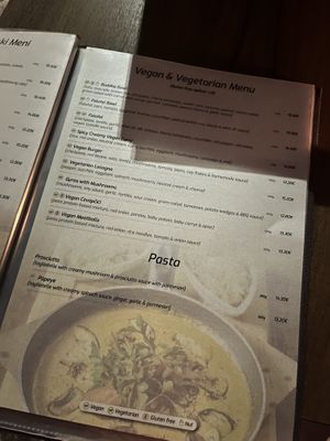 Vegan and veggie menu  at Resto Bar Taraca in Kotor