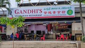 Closer at Gandhi's Vegetarian Restaurant in Kuala Lumpur