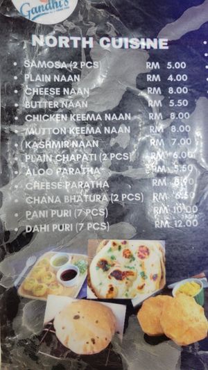  at Gandhi's Vegetarian Restaurant in Kuala Lumpur