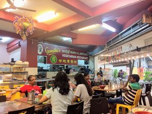 Inside at Gandhi's Vegetarian Restaurant in Kuala Lumpur