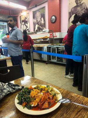 an example of what you can mix at Gandhi's Vegetarian Restaurant in Kuala Lumpur