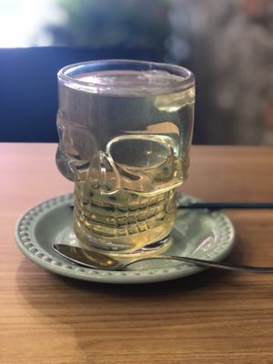 Lime tea at Coco y El Alacrán Café in Puebla