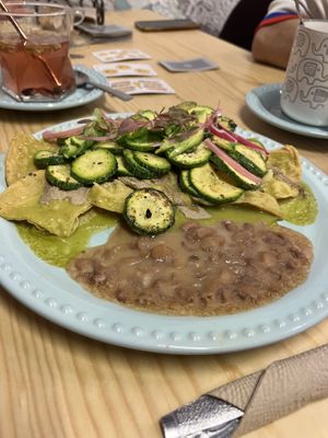 Chilaquiles  at Coco y El Alacrán Café in Puebla