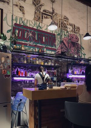 Hip interior  at Coco y El Alacrán Café in Puebla